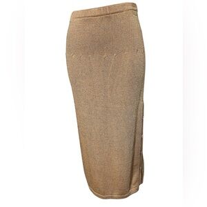 Casa Kaos Knit Midi Skirt Side buttoned Slit Medium